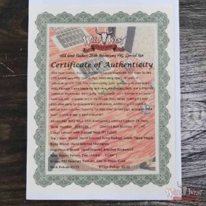 PRS Wild West Guitars 25th Anniversary Limited Run Wood Library Artist Package Custom 24 Piezo Salmon (Private Stock Color) 8.05 LBS (US Only / No International Shipping) - Image 12