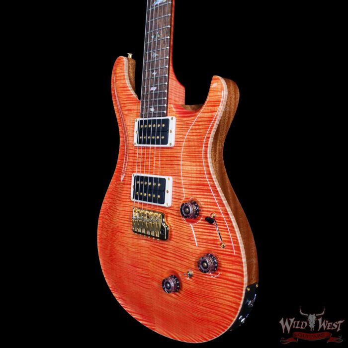 PRS Wild West Guitars 25th Anniversary Limited Run Wood Library Artist Package Custom 24 Piezo Salmon (Private Stock Color) 8.25 LBS (US Only / No International Shipping) - Image 2