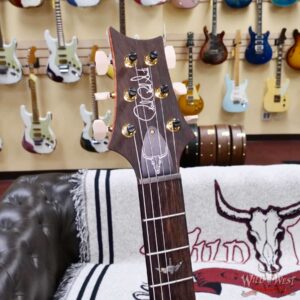 PRS Wild West Guitars 25th Anniversary Limited Run Wood Library Artist Package Custom 24 Piezo Salmon (Private Stock Color) 8.25 LBS (US Only / No International Shipping) - Image 7