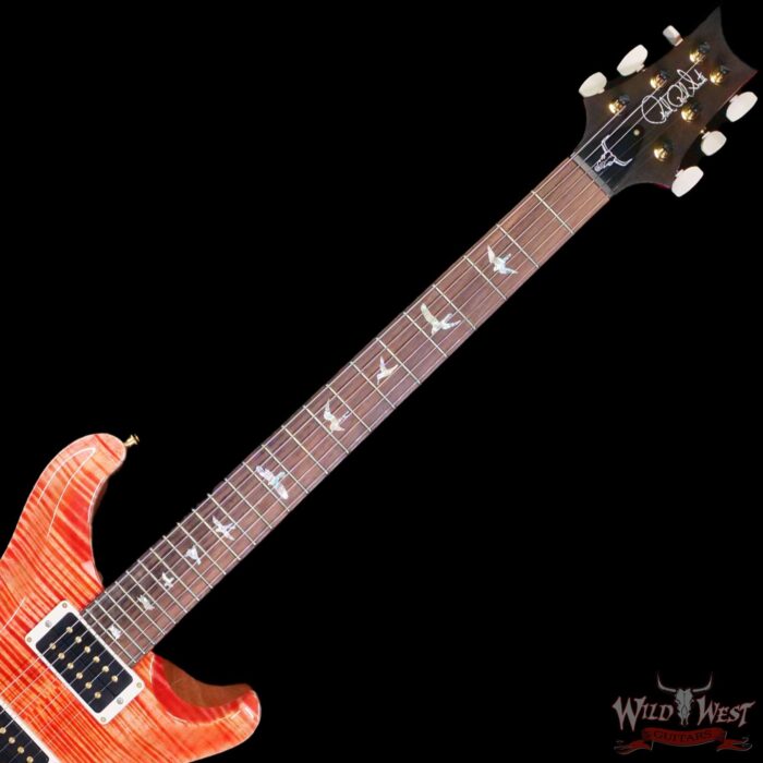 PRS Wild West Guitars 25th Anniversary Limited Run Wood Library Artist Package Custom 24 Piezo Salmon (Private Stock Color) 8.20 LBS (US Only / No International Shipping) - Image 4
