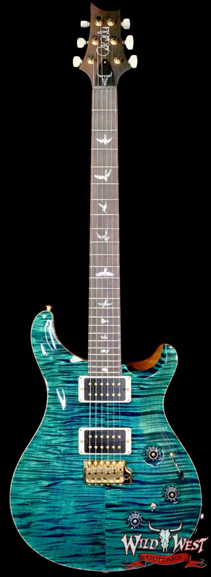 PRS Wild West Guitars 25th Anniversary Limited Run Wood Library Artist Package Custom 24 Piezo Laguna (Private Stock Color) 8.05 LBS (US Only / No International Shipping) - Image 1