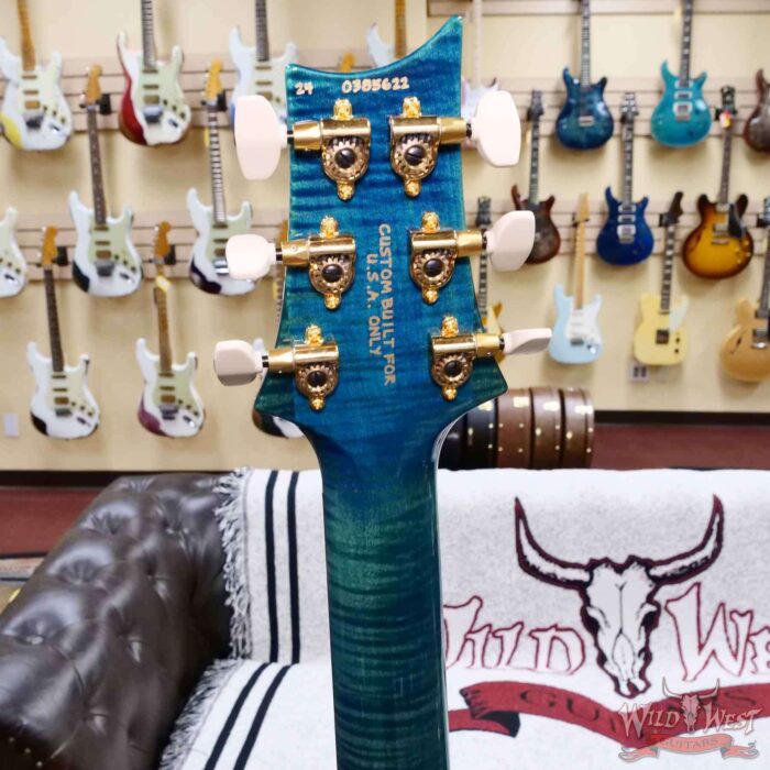 PRS Wild West Guitars 25th Anniversary Limited Run Wood Library Artist Package Custom 24 Piezo Laguna (Private Stock Color) 8.10 LBS (US Only / No International Shipping) - Image 10