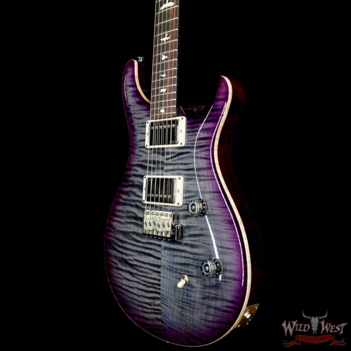 Paul Reed Smith PRS Wild West Guitars Special Run CE 24 Painted Black Neck 57/08 Covered Pickups Faded Grey Black Purple Burst 8.20 LBS - Image 2