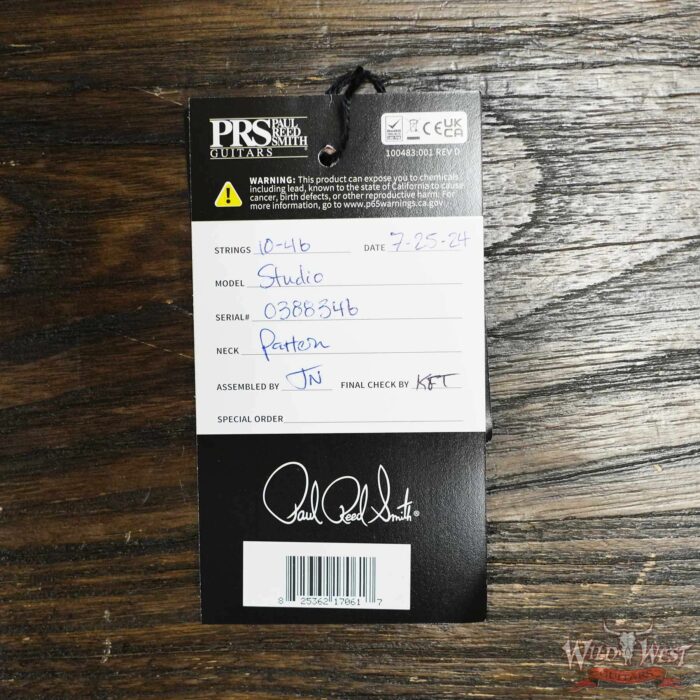 Paul Reed Smith PRS Core Series Studio 22 Rosewood Fingerboard Carroll Blue Natural Back 7.95 LBS - Image 12