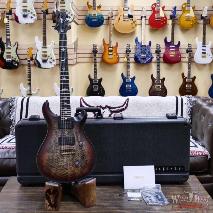 Paul Reed Smith PRS 40th Anniversary Custom 24 Satin Limited Edition Charcoal Tri-Color Burst 7.55 lbs - Image 5