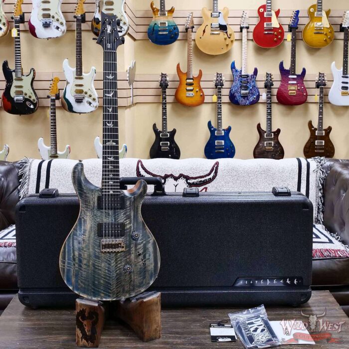 Paul Reed Smith PRS 40th Anniversary Custom 24 Satin Limited Edition Faded Whale Blue (Natural Back) 7.20 lbs - Image 6