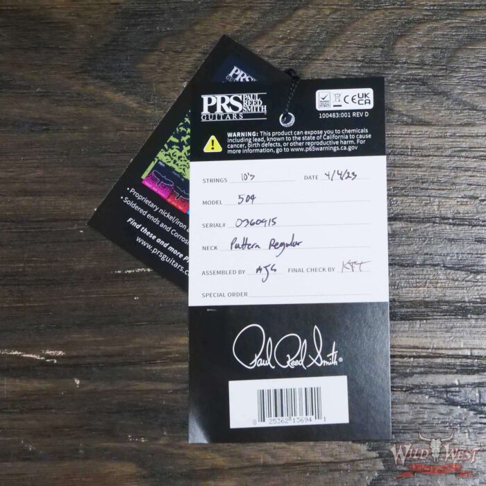 Paul Reed Smith PRS Core Series 509 Rosewood Fingerboard Cobalt Blue Smokeburst - Image 11
