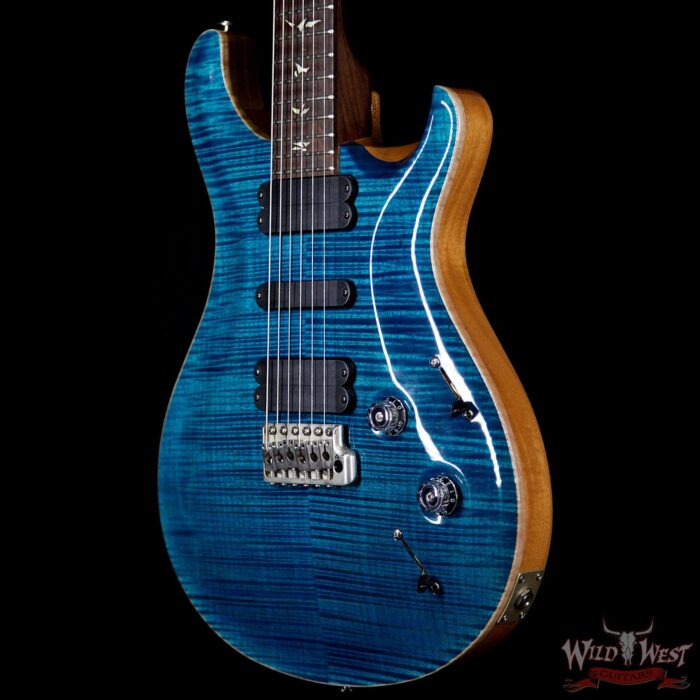 2005 PRS Artist Package 513 Flame top Brazilian Rosewood Neck Aquamarine - Image 2
