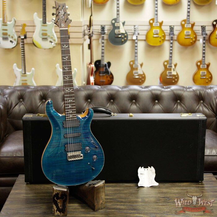 2005 PRS Artist Package 513 Flame top Brazilian Rosewood Neck Aquamarine - Image 12
