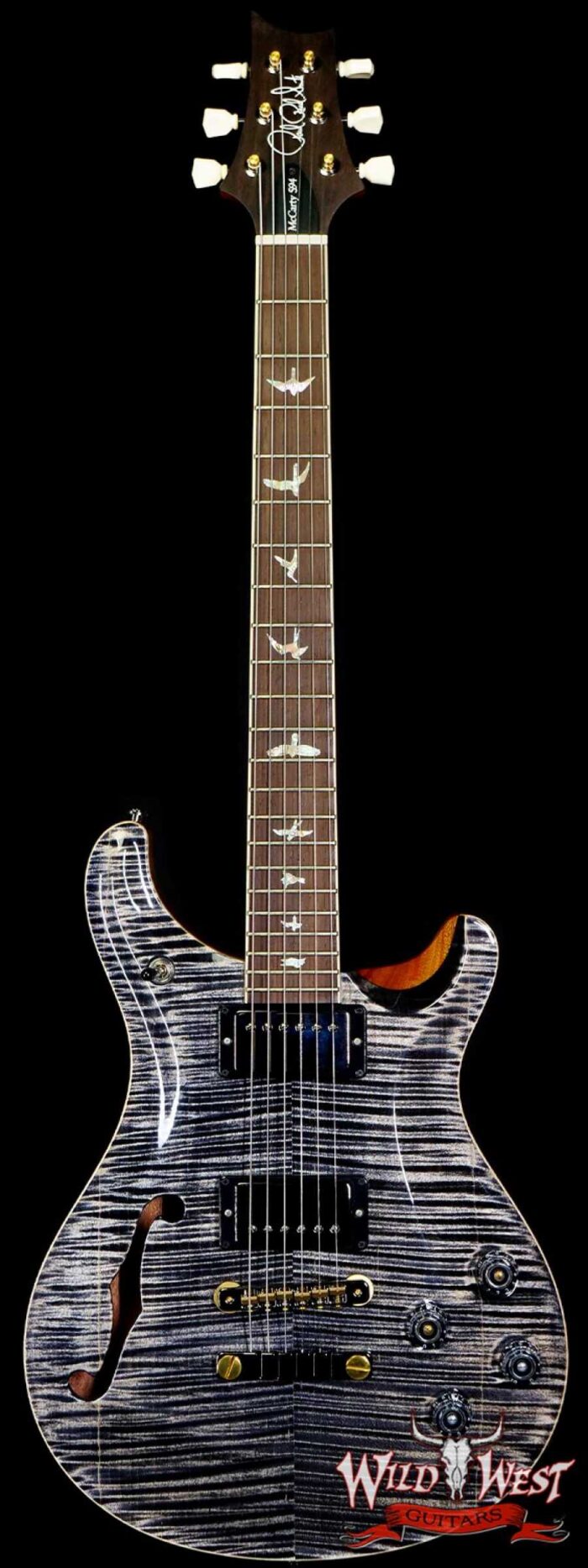Paul Reed Smith PRS Artist Package McCarty 594 Semi-Hollow Brazilian Rosewood Fingerboard Charcoal with Natural Back - Image 1