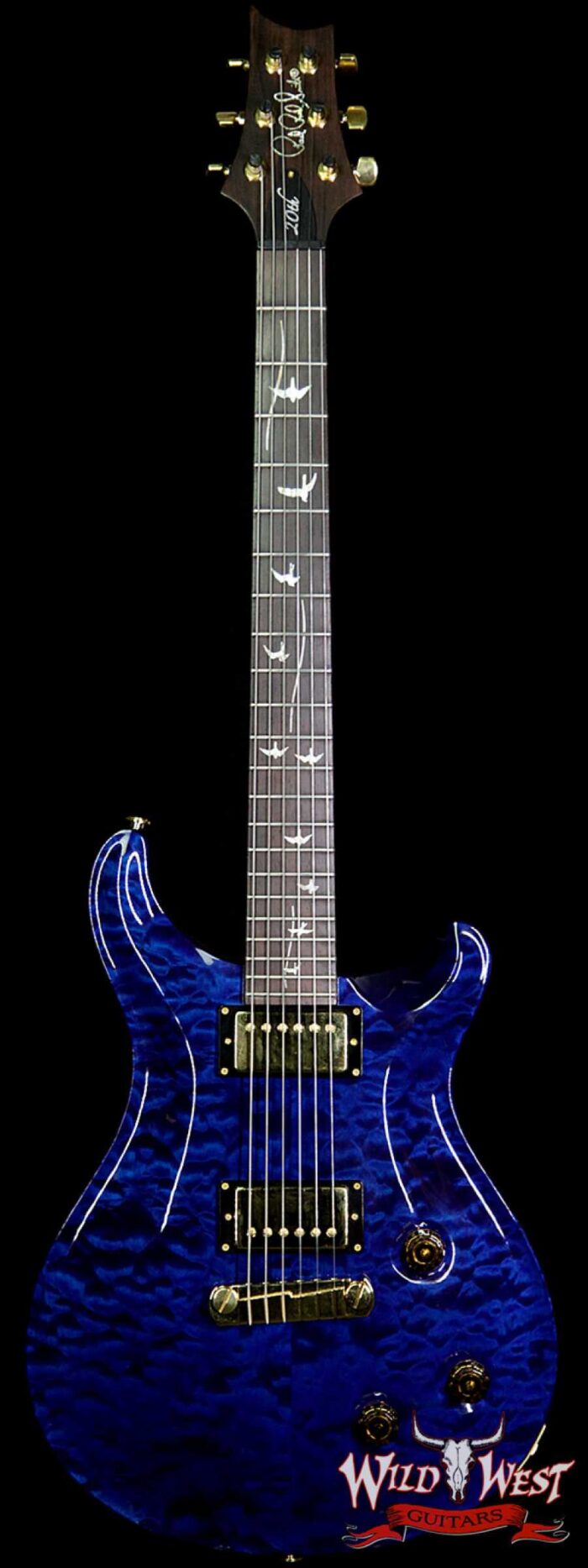 2007 PRS 20th Anniversary Artist Package Quilt Top Custom 22 Brazilian Rosewood Fingerboard Royal Blue - Image 1