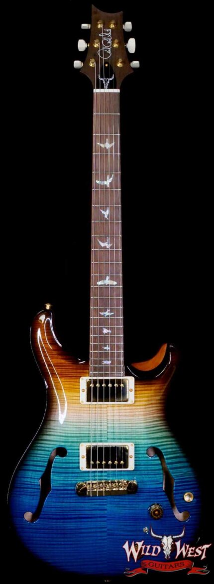 PRS Wild West Guitars 25th Anniversary Limited Run Wood Library Artist Package Hollowbody II Piezo Beach Fade Smoke Burst 5.40 LBS (US Only / No International Shipping)