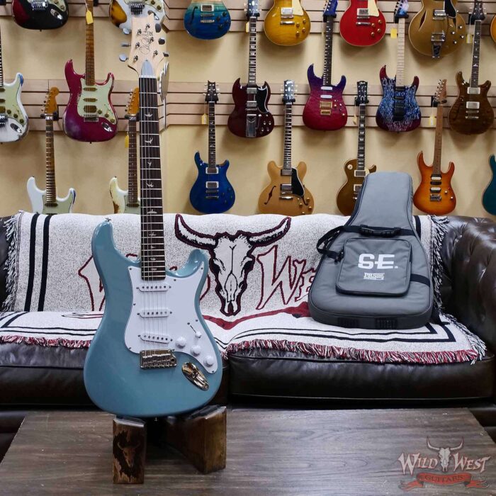 2025 Paul Reed Smith PRS SE Series Silver Sky Rosewood Stone Blue 7.30 LBS - Image 5