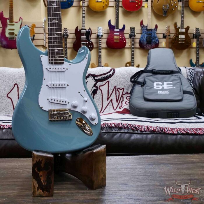 2025 Paul Reed Smith PRS SE Series Silver Sky Rosewood Stone Blue 7.30 LBS - Image 7
