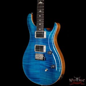 PRS Wild West Guitars Special Run CE 24 Flame Top Painted Neck 57/08 Pickups Blue Matteo - Image 2
