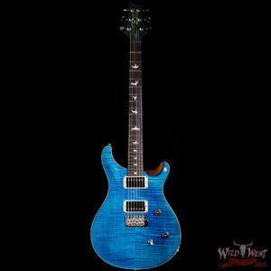 PRS Wild West Guitars Special Run CE 24 Flame Top Painted Neck 57/08 Pickups Blue Matteo - Image 3