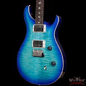 Paul Reed Smith PRS Wild West Guitars Special Run CE 24 Flame Top Painted Neck 57/08 Pickups Makena Blue 286717 - Image 2
