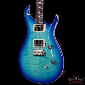 Paul Reed Smith PRS Wild West Guitars Special Run CE 24 Flame Top Painted Neck 57/08 Pickups Makena Blue 288743 - Image 2
