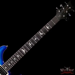 Paul Reed Smith PRS Wild West Guitars Special Run CE 24 Flame Top Painted Neck 57/08 Pickups Makena Blue 288743 - Image 4