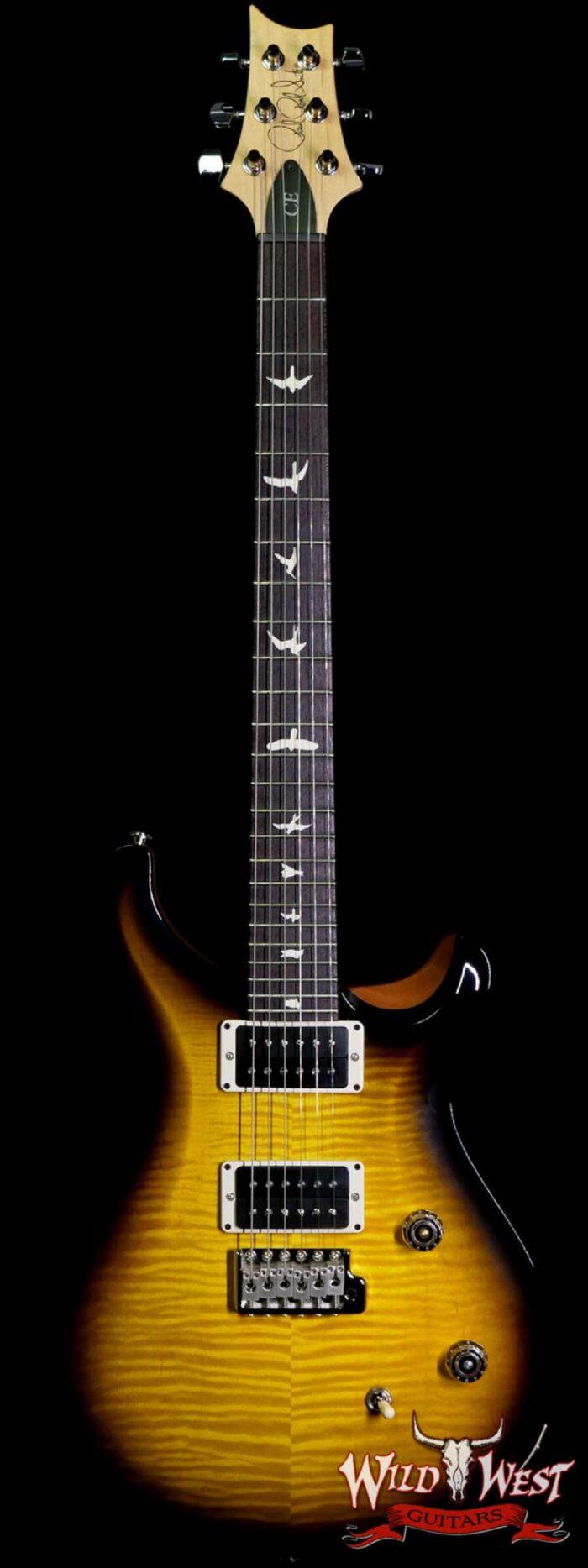 Paul Reed Smith PRS CE 24 Rosewood Fingerboard Vintage Smoke Wrap Burst with Natural back - Image 1
