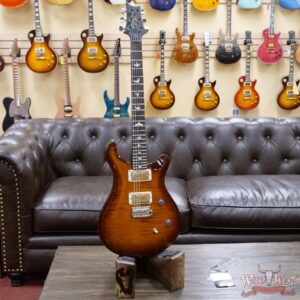 PRS Wild West Guitars Special Run Flame Top Black Neck CE 24 57/08 Pickups Violin Amber Burst 313835 - Image 5