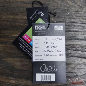 PRS Wild West Guitars Special Run Flame Top Black Neck CE 24 57/08 Pickups Violin Amber Burst - Image 11