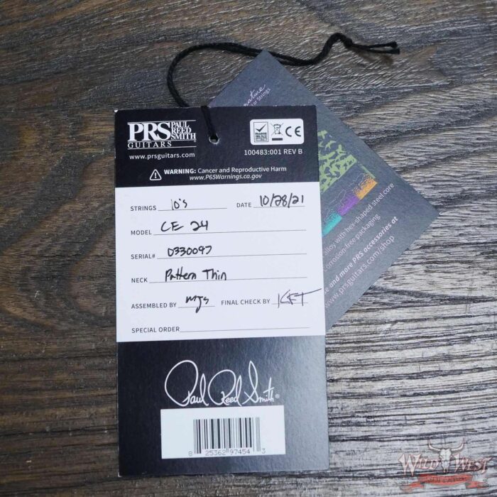 Paul Reed Smith PRS CE 24 Rosewood Fingerboard Eriza Verde - Image 12