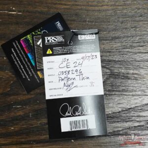 Paul Reed Smith PRS Wild West Guitars 2023 Special Run CE 24 Painted Black Neck 57/08 Pickups Violin Amber Sunburst 7.85 LBS - Image 10