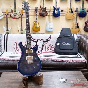 Paul Reed Smith PRS Wild West Guitars Special Run CE 24 Painted Black Neck 57/08 Covered Pickups Faded Grey Black Blue Burst 7.50 LBS - Image 4