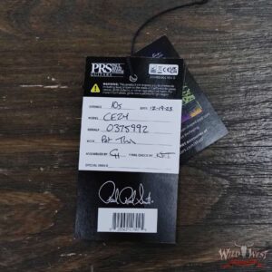 Paul Reed Smith PRS Wild West Guitars Special Run CE 24 Painted Black Neck 57/08 Covered Pickups Faded Grey Black Blue Burst 7.50 LBS - Image 10