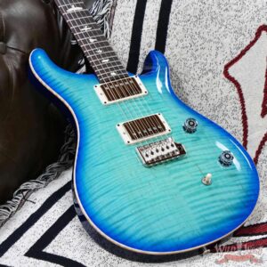 Paul Reed Smith PRS Wild West Guitars Special Run CE 24 Painted Black Neck 57/08 Covered Pickups Makena Blue 7.75 LBS - Image 6