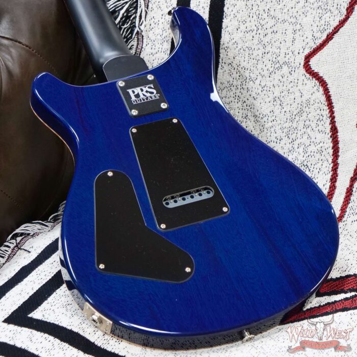 Paul Reed Smith PRS Wild West Guitars Special Run CE 24 Painted Black Neck 57/08 Covered Pickups Makena Blue 7.75 LBS - Image 9