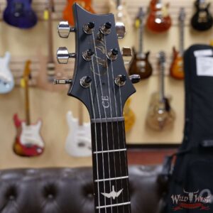 Paul Reed Smith PRS Wild West Guitars Special Run Flame Top Black Neck CE 24 Faded Grey Black Blue Burst 317888 - Image 6
