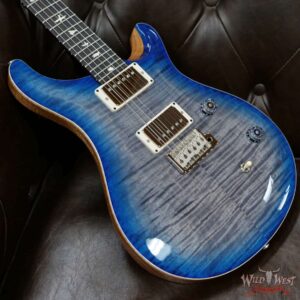 Paul Reed Smith PRS Wild West Guitars Special Run Flame Top Black Neck CE 24 Faded Grey Black Blue Burst 317888 - Image 7