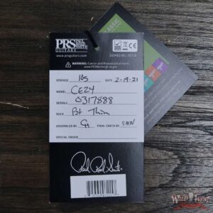 Paul Reed Smith PRS Wild West Guitars Special Run Flame Top Black Neck CE 24 Faded Grey Black Blue Burst 317888 - Image 11