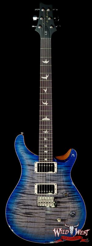 Paul Reed Smith PRS Wild West Guitars Special Run Flame Top Black Neck CE 24 Faded Grey Black Blue Burst 317888