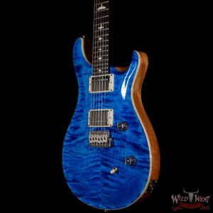 PRS Wild West Guitars Special Run CE 24 Flame Top Painted Neck 57/08 Pickups Blue Matteo 296659 - Image 2