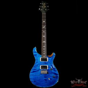 PRS Wild West Guitars Special Run CE 24 Flame Top Painted Neck 57/08 Pickups Blue Matteo 296659 - Image 3
