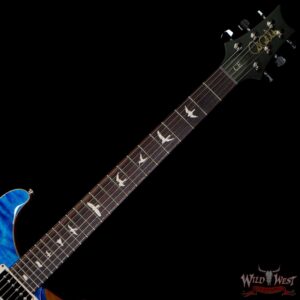 PRS Wild West Guitars Special Run CE 24 Flame Top Painted Neck 57/08 Pickups Blue Matteo 296659 - Image 4