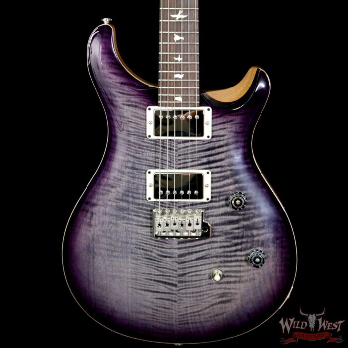 Paul Reed Smith PRS Wild West Guitars Special Run CE 24 Flame Top 57/08 Pickups Charcoal Purple Burst 251448 - Image 3