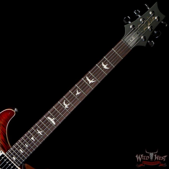 PRS WWG Special Run CE 24 57/08 Pickups Painted Black Neck Faded Gray Black Cherry Burst 294531 - Image 5