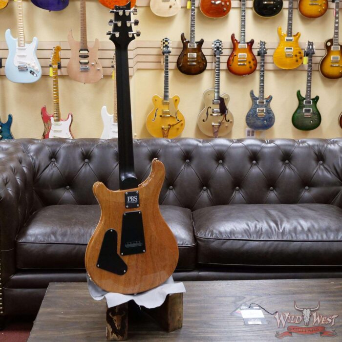 PRS Wild West Guitars Special Run Flame Top Black Neck CE 24 Faded Gray Black Cherry Burst 318886 - Image 8