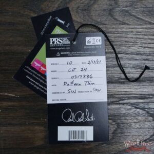 PRS Wild West Guitars Special Run Flame Top Black Neck CE 24 Faded Gray Black Cherry Burst 318886 - Image 11