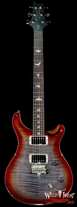 PRS Wild West Guitars Special Run Flame Top Black Neck CE 24 Faded Gray Black Cherry Burst 318886
