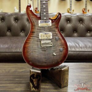 PRS Wild West Guitars Special Run CE 24 Flame Top 57/08 Pickups Faded Grey Black Cherry Burst 243894 - Image 9