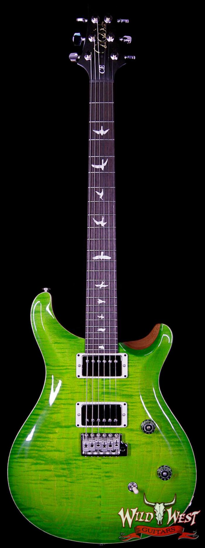 Paul Reed Smith WWG Special Run CE 24 Flame Top 57/08 Pickups Eriza Verde 246415 - Image 1