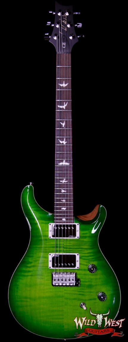 Paul Reed Smith PRS Wild West Guitars Special Run CE 24 Flame Top Painted Neck 57/08 Pickups Eriza Verde 283428