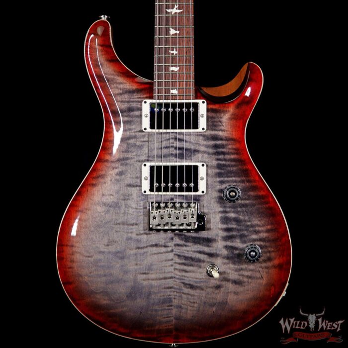 PRS Wild West Guitars Special Run CE 24 Flame Top 57/08 Pickups Faded Grey Black Cherry Burst 246456 - Image 3
