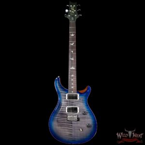 PRS Wild West Guitars Special Run CE 24 Flame Top 57/08 Pickups Faded Grey Black Blue Burst 244785 - Image 4