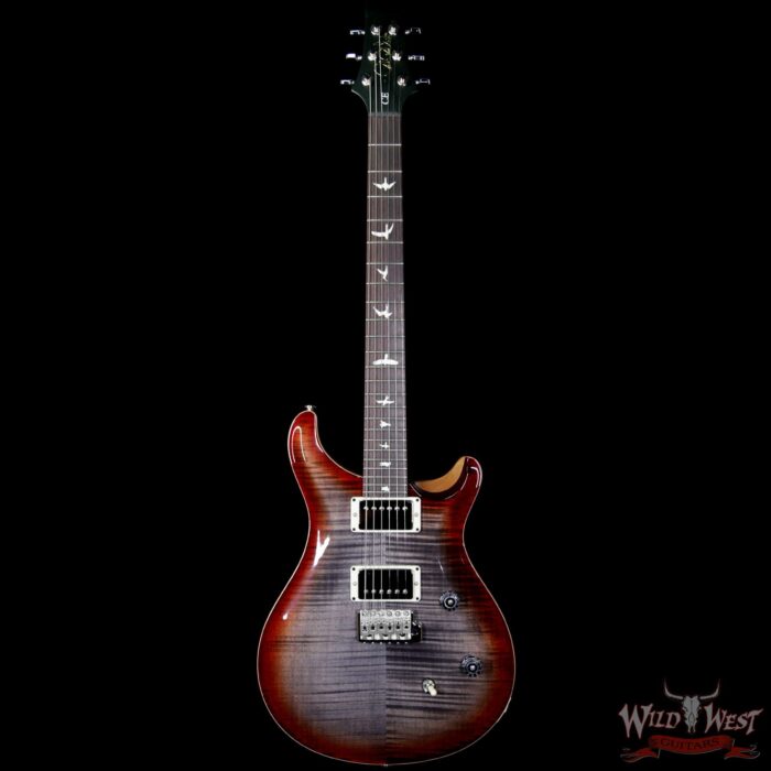 PRS Wild West Guitars Special Run CE 24 Flame Top 57/08 Pickups Faded Grey Black Cherry Burst 243454 - Image 4